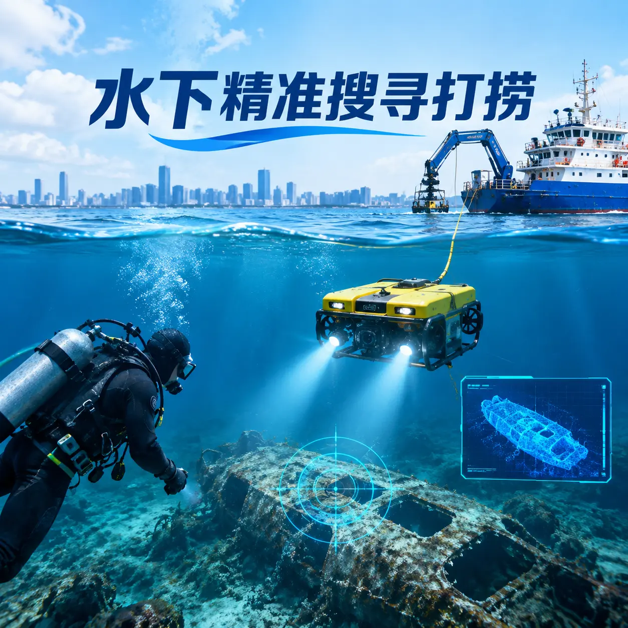 华龙水下精准搜寻打捞